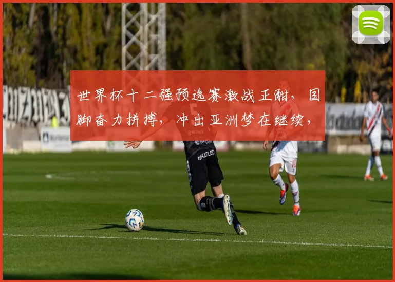 世界杯十二强预选赛激战正酣，国脚奋力拼搏，冲出亚洲梦在继续，敬请关注